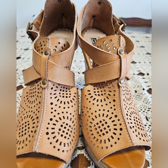 City Snappers platform wedge heels size 9 - Picture 5 of 12